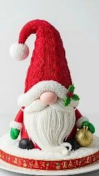 3.5K views · 120 reactions | “Santa Gnome Christmas Cake❄️” — a whimsical holiday centerpiece that blends the charm of a gnome with Santa Claus, perfect for Christmas parties or winter-themed celebrations. #cake #cakedecorating #baking #gifts #Christmas | Rechartcake | Facebook