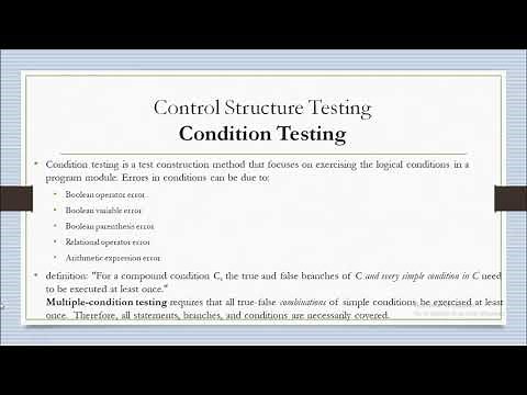 Condition testing in software testing ! Control structure testing in software engineering