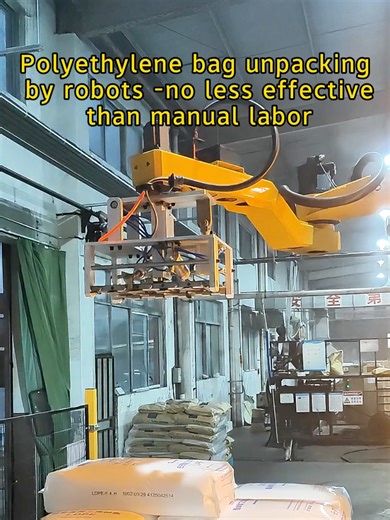 Robotic Polyethylene Bag Unpacking: Automation Efficiency