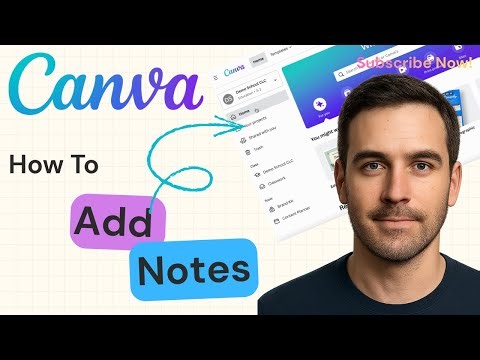 How to Add Presenter Notes in Canva | Canva Tutorial 2025