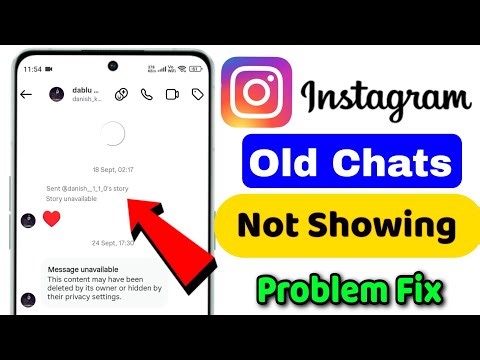 Instagram chat loading problem fix | Instagram old chat not showing 2026 | chat loading Problem