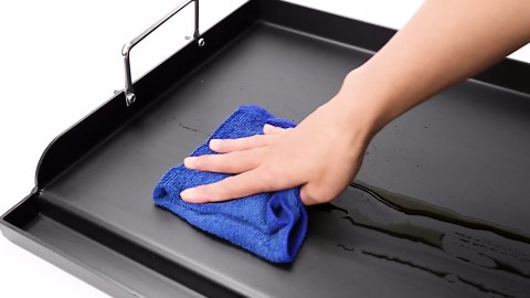 Uniflasy Nonstick Griddle for Gas Grill, Cast Iron Griddle for Outdoor Gas & Charcoal Grills, 25" x16" Nonstick Coating FlatTop Insert Cooking Pan for Weber Charbroil Camp Chef Grill