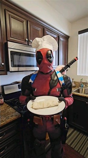 DEADPOOL cooks CHIMICHANGAS #shorts 💀💩