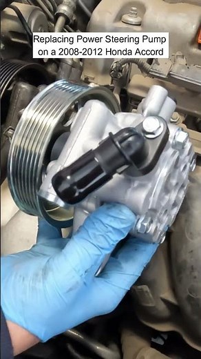DIY: Replacing Power Steering Pump on a 2008-2012 Honda Accord, 2.4L