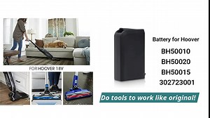 18V 3.0Ah Replacement Battery for Hoover Linx 18 Volt Stick Vacuum Cleaner Lithium Ion Battery BH50000 BH50010 BH50020 BH50015