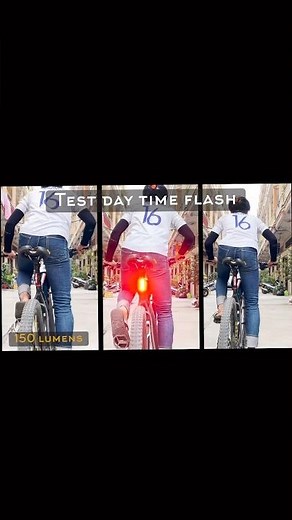 Cateye ViZ 150, 300, 450 test daytime flash #cateye