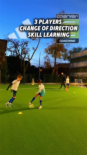 Coerver® Coaching Croatia | CHANGE OF DIRECTION, SKILL LEARNING 🧠⚡ Try this simple drill and help your players develop two essential skills: 1️⃣ Shielding the ball... | Instagram