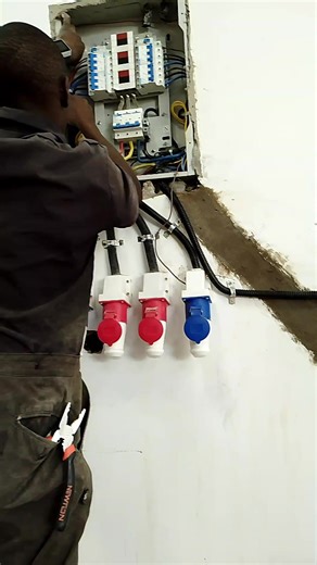 Industrial Sockets Installation for Powering Heavy Machines