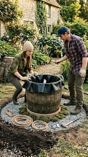 "DIY Barrel Pond: How to Build a Backyard Water Feature"