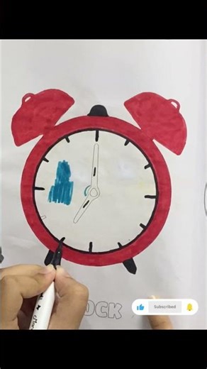 Coloring a clock #timelapse #coloring #art