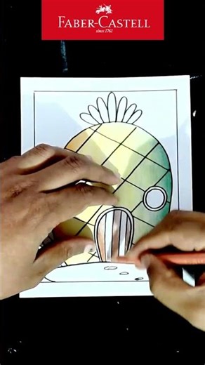 Pineapple House Step by Step Drawing and coloring #drawing #art #easydrawing