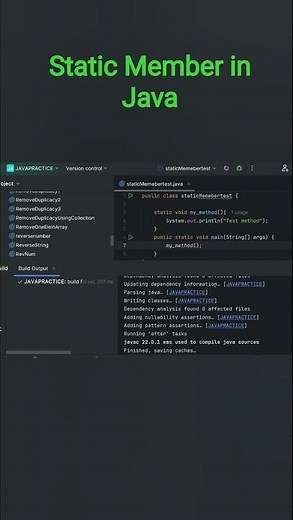 Static Member in Java Explained with Example | Java OOP Concept 💡☕ #Shorts#static #javatutorial