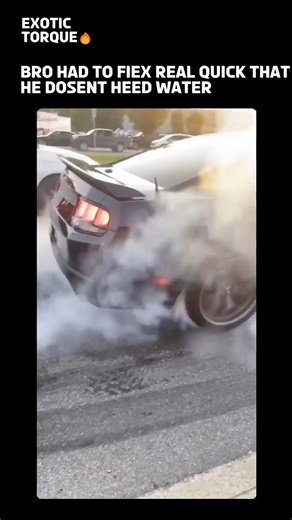 Mustang Absolutely Shredded Those Tires! 🔥💨 #burnout #mustang #v8 #shorts