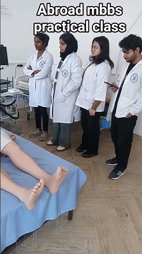 Abroad MBBS Practical Day | Medical Student Life🥼🩺🥼♥️ #mbbs # #doctor #medico