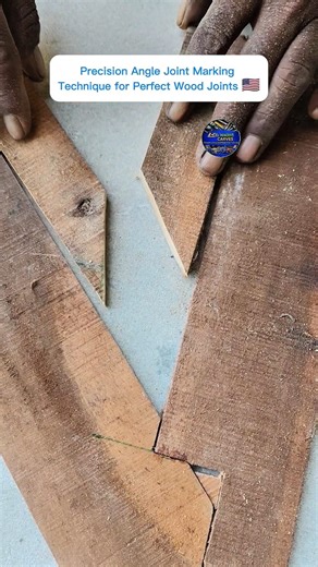 Precision Angle Joint Marking Technique for Perfect Wood Joints 🇺🇸