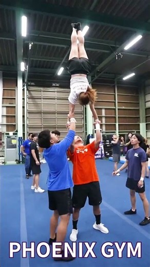 【新コラボ】❗️🧡🤍 #cheer #cheerleading #フェニックスジム ５８ #チアリーディング #PHOENIX #フェニックス