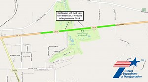 Road construction to extend turn lanes on US Highway 79 east of Jacksonville