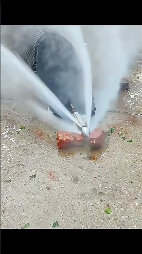 High Pressure Water Rotary Nozzle Working Process !