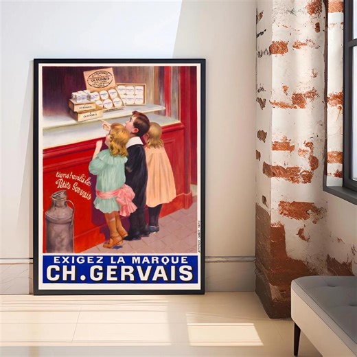 Vintage Chocolat Menier Poster, Retro Wall Art, French Candy Print Kitchen Decor Sweet Art Gift for Foodie Housewarming Wall Decor, Unframed - Etsy