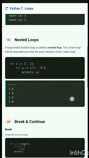 Mastering Python Loops | For, While, Nested, Break & Continue Explained with Examples