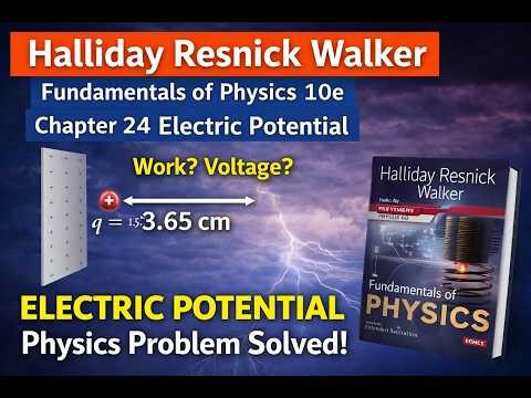 Electric Potential & Work ⚡ | Halliday 10e Chapter 24 Problem 09 (Step-by-Step Solution)