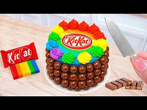 How to Make Mini Rainbow Chocolate Cakes 🍫🌈 | Satisfying DIY Baking | Cute Mini Bakes