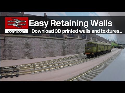 Easy Model Railway Retaining Walls | oorail.com