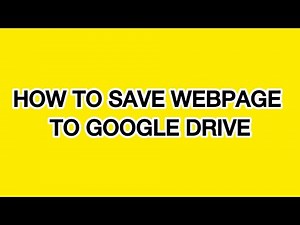 How to save webpage on Google Drive using Google Apps Script