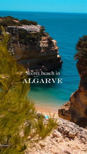 Secret beach in the Algarve. Shhh don’t tell anyone! 🤫🏖️ | Portugal Beach Life