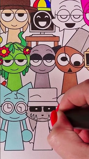 Incredibox Sprunki Pyramixed New Coloring Pages🎨 | How to Color Incredibox Sprunki