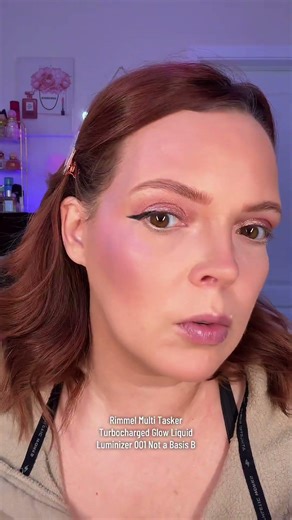 Obsessed with the @rimmellondon Multi Tasker turbocharged Glow LiquidLuminizer 001 Not a Basis B