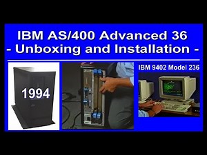 IBM 1994 "AS 400 Advanced 36" Computer Unboxing, Installation, System Training 9402 A/S, (iSeries)