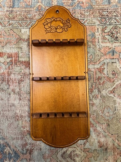 Vintage 1960’s Hand Crafted Wooden Collectible Spoon Display - Etsy