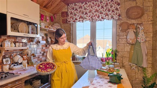 A cozy escape to the countryside | Cottagecore habits that make life beautiful | Sewing & cooking