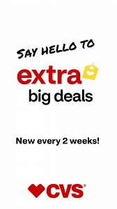 2M views · 374 reactions | New Extra Big Deals are coming your way but won’t be here to stay. Shop the latest deals now and find more every 2 weeks. | CVS Pharmacy | Facebook