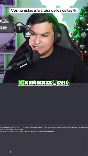 @KAMIKAZE no esta a la altura de lo colla, seguidor colla se revela #parati #fyp #kick #clips #viral