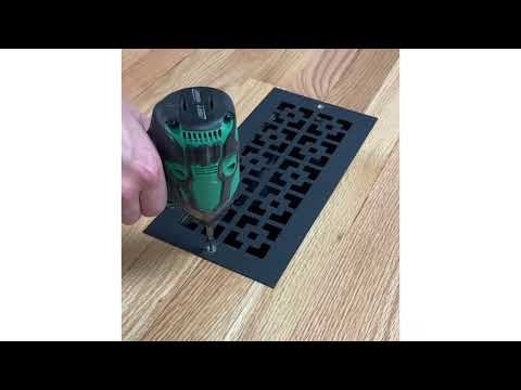 How to Install Metal Screw In Registers Horizontal- change your old vents