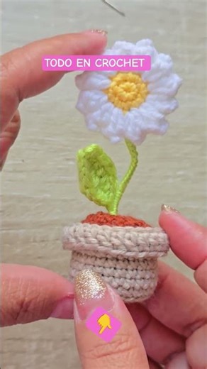macetitas a crochet tutorial simple #todoencrochet #crochet #maryrolon #ganchillo
