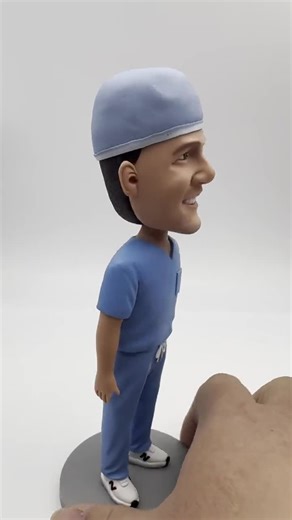 Personalized Man Doctor Bobbleheads in Blue Surgical Gown,custom Medical Doctor Bobblehead Figurines,unique Dentist Doctor,custom Bobblehead - Etsy