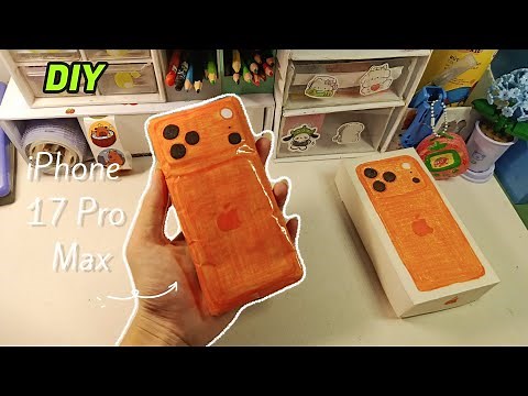 🙀Cách làm điện thoại iPhone 17 Pro Max bằng giấy cực xịn | DIY paper squishy😊✨