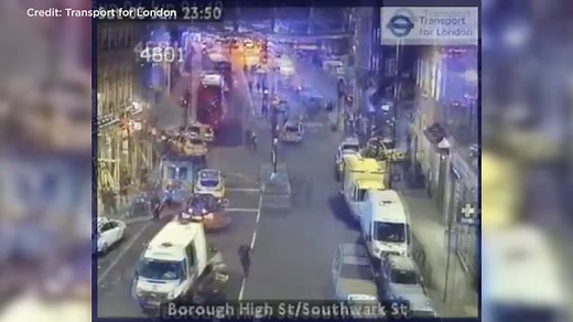 Local traffic cam shows police response to London Bridge Attack
