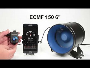 TerraBloom ECMF-150 (6") Inline Duct Fan with EC Motor. Sound Output at Various Speed Levels.
