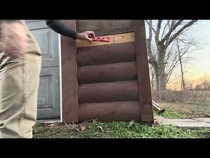 Part 1 - Log Lap Siding to Face of Garden Shed