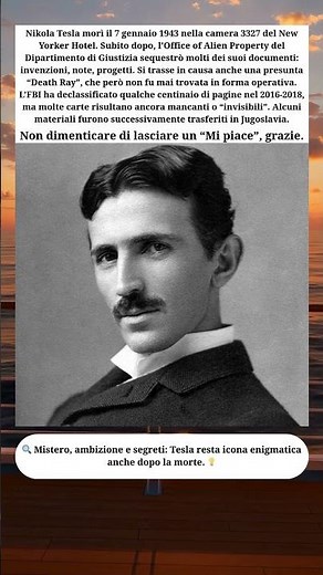 🕵️ Tesla, il mistero dei documenti sparsi e le teorie sul “death ray”