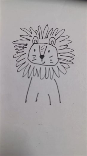 How to Draw a Cute Lion 🦁 | Easy Drawing Shorts