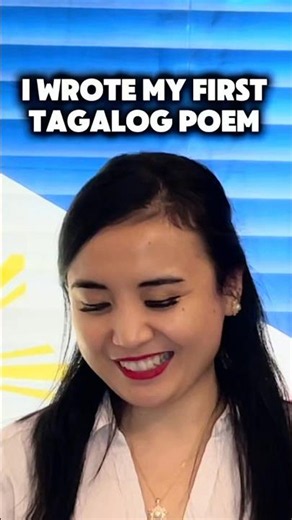 I Wrote My First Tagalog Poem
