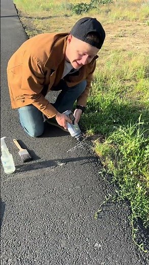 Asphalt crack repair