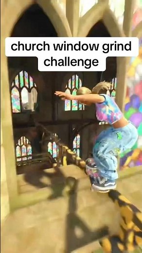 Church window Grind #art #skate #skateboarding #easkate #viral