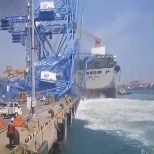 3.3M views · 10K reactions | FATAL SHIP ACCIDENT _ Big ship Crashing into Dock | Mysterious Aliens | Facebook