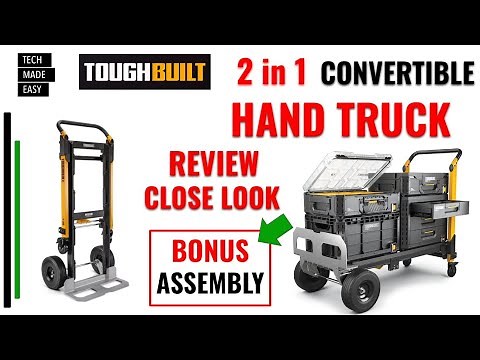 ToughBuilt StackTech 2 in 1 Convertible Hand Truck Stacktech Hand Truck